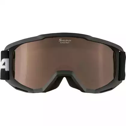 Sí / snowboard szemüveg ALPINA JUNIOR PINEY BLACK A7268431