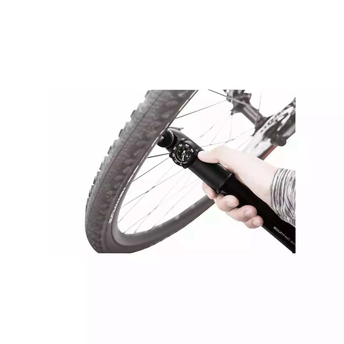 TOPEAK MOUNTAIN DA G DUAL ACTION kerékpáros szivattyú nyomásmérővel