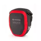 EXTRAWHEEL hátsó kerékpár táskák wayfarer black/red 2x25L premium cordura E0048