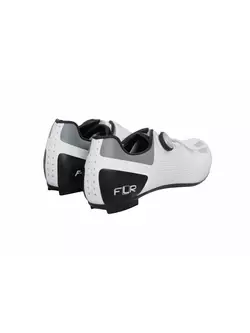 FLR F-11 férfi országúti kerékpáros cipő, fehérek