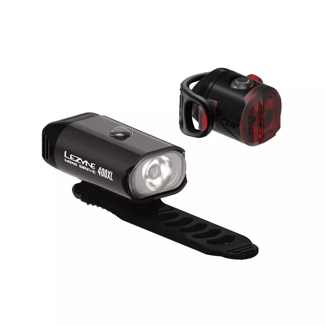 LEZYNE MINI DRIVE 400 Lámpakészlet, USB fekete LZN-1-LED-24P-V304