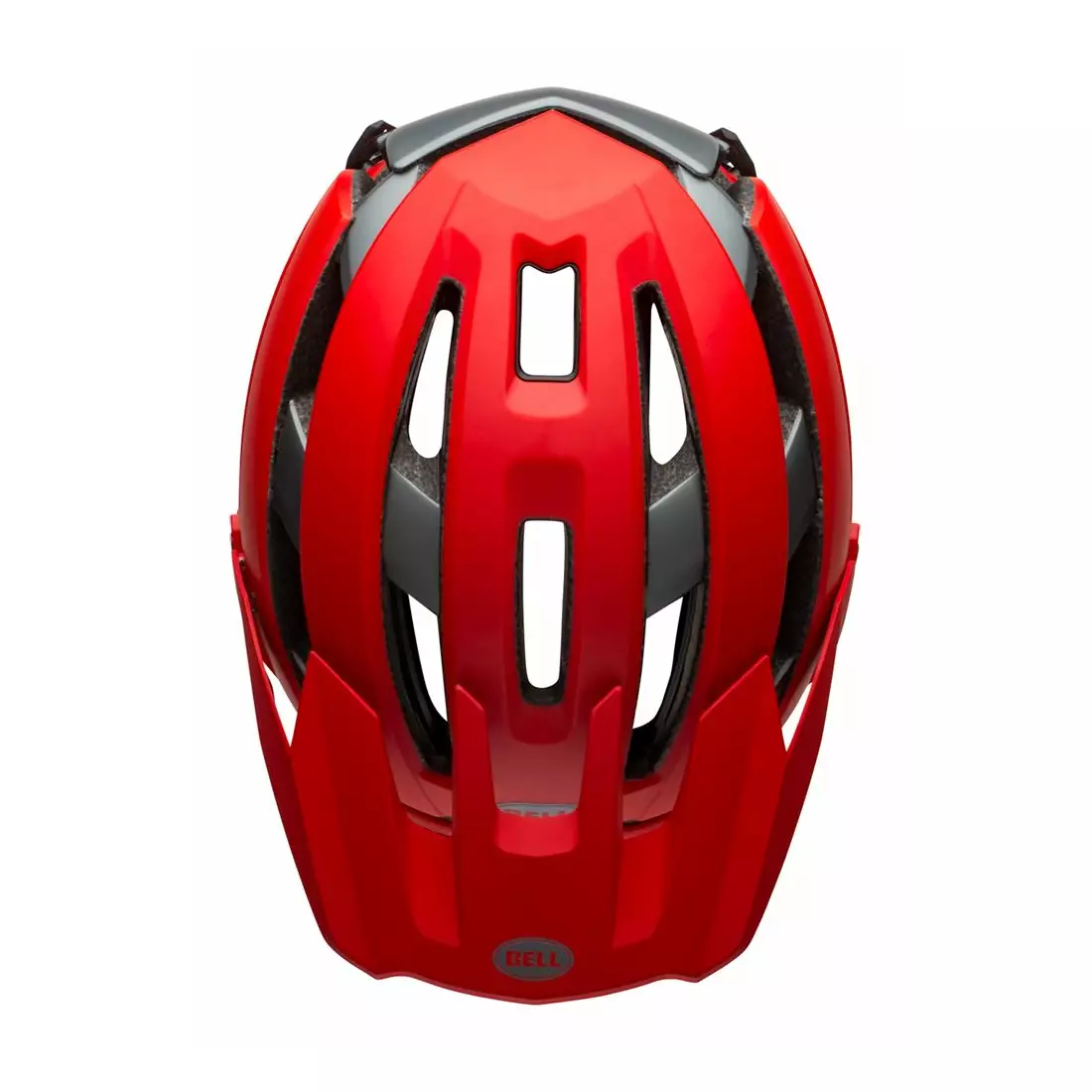 BELL SUPER AIR R MIPS SPHERICAL teljes arcú kerékpáros sisak, matte gloss red gray