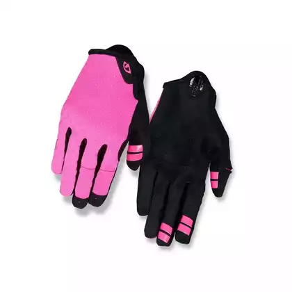 GIRO GR-7085599 Rękawiczki damskie GIRO LA DND długi palec bright pink dots roz. M (obwód dłoni 170-189 mm / dł. dłoni 170-184 mm)