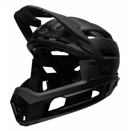 Kerékpáros sisak full face BELL SUPER AIR R MIPS SPHERICAL matte gloss black 