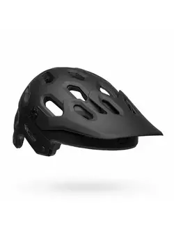 Kerékpáros sisak full face, levehető állkapocs BELL SUPER 3R MIPS matte gloss black gray