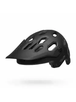 Kerékpáros sisak full face, levehető állkapocs BELL SUPER 3R MIPS matte gloss black gray