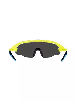 FORCE EVEREST kerékpáros/sportszemüveg, sárga-kék