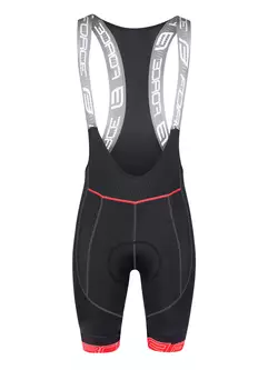 FORCE FAME férfi kerékpáros rövidnadrág nadrág nadrágtartóval fekete/piros 9002826