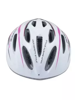FORCE női kerékpáros sisak Hal, rózsaszín-fehér, 902489