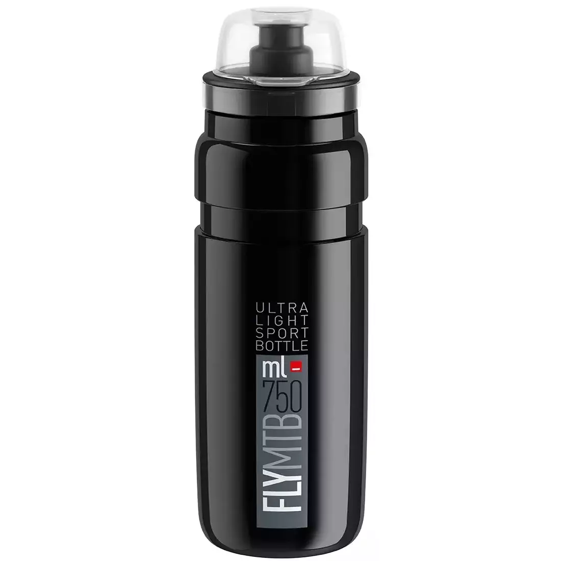 ELITE FLY MTB Kerékpáros vizes palack 750ml, fekete-szürke
