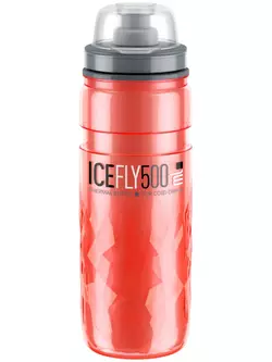 ELITE ICE FLY termikus kerékpáros flakon 500 ml, piros