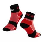 FORCE alacsony kerékpáros zokni sport 3 piros fekete 9009017