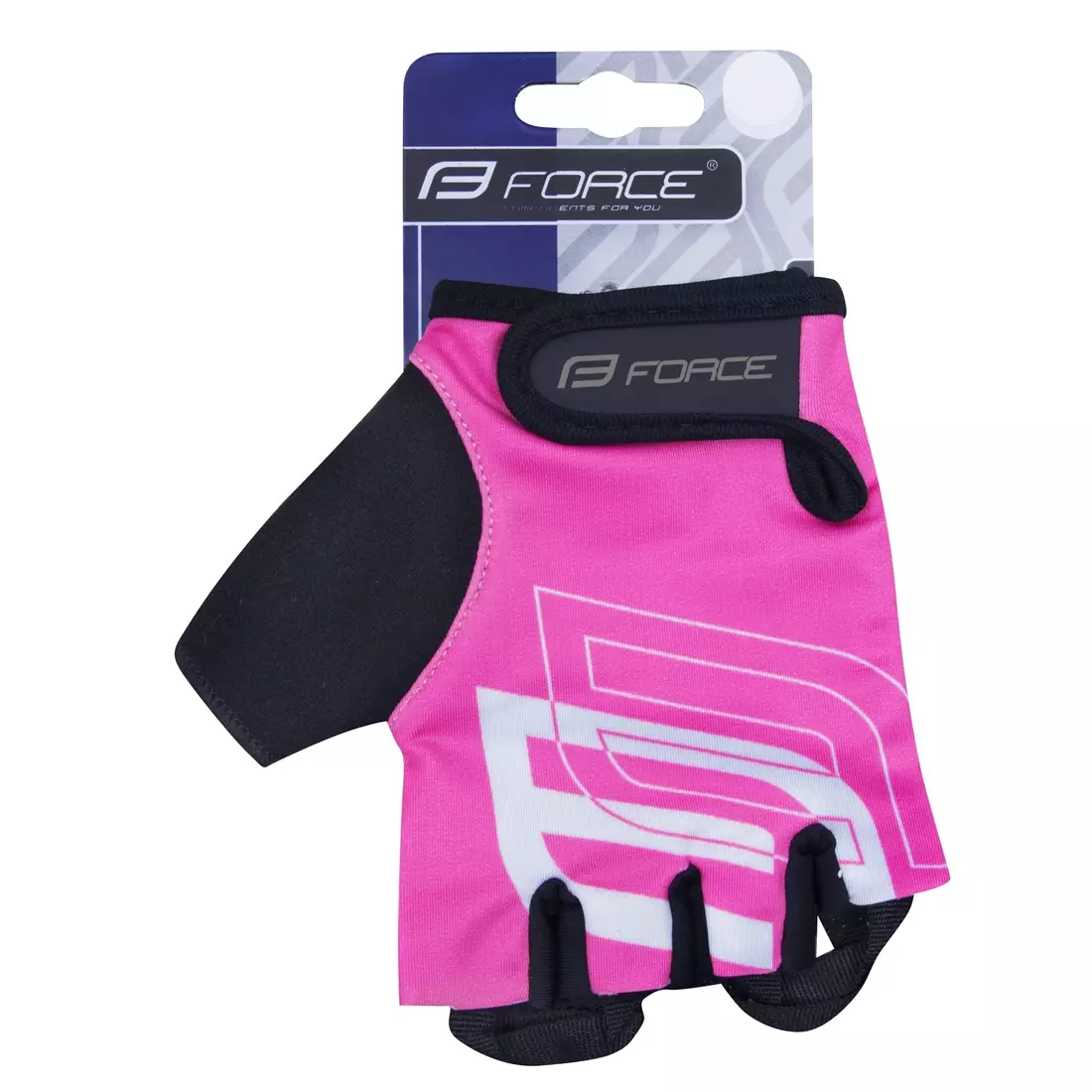 FORCE női kerékpáros kesztyű sport pink 905575-L