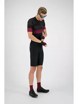 ROGELLI HALO 002.235 férfi kerékpáros rövidnadrág nadrág nadrágtartóval fekete