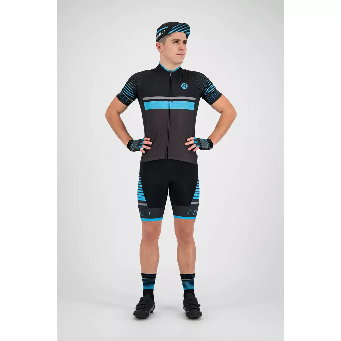 ROGELLI HERO 001.262 férfi kerékpáros mez szürke-fekete-kék
