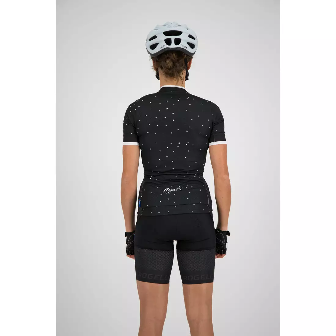Rogelli DELTA 010.183 női kerékpáros mez fekete / fehér