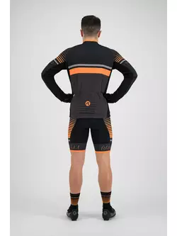 Rogelli HERO 001.268 férfi kerékpáros mez szürke / fekete / narancs