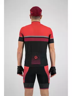 Rogelli HERO férfi kerékpáros mez fekete / piros / burgundi 001.263