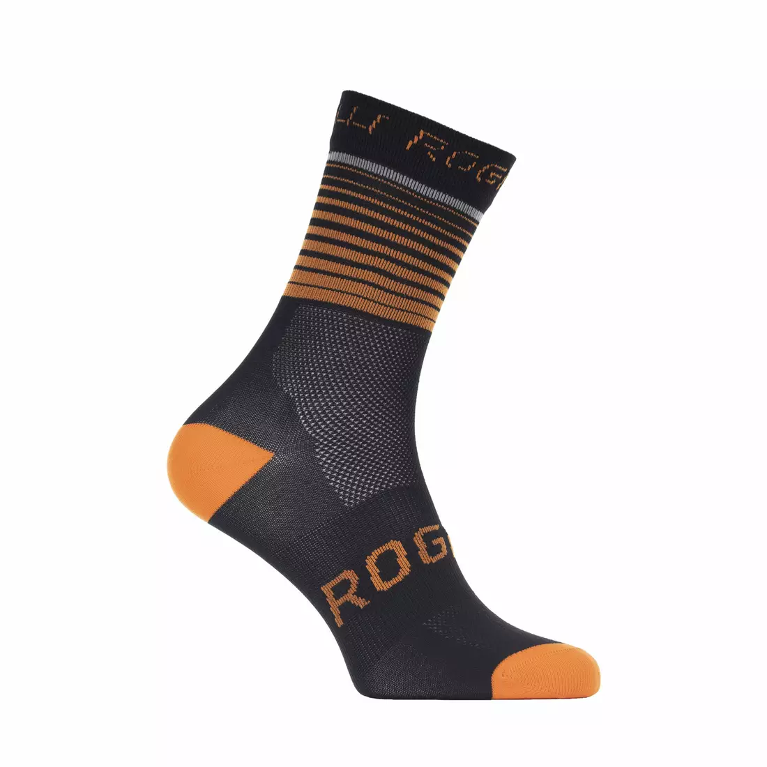 Rogelli HERO kerékpáros zokni 007.905 fekete/narancs