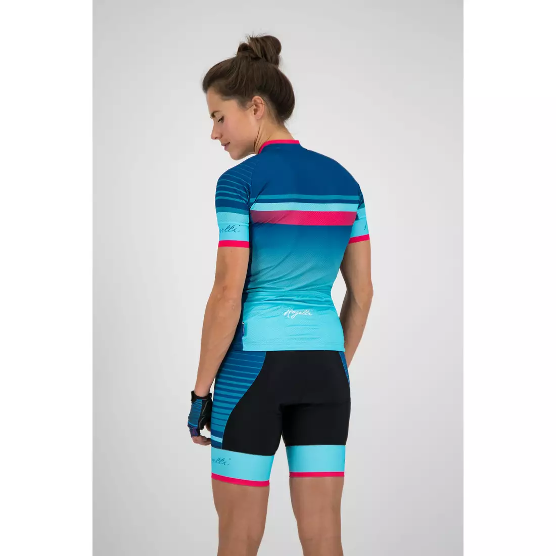 Rogelli Impress 010.160 női kerékpáros mez kék / rózsaszín
