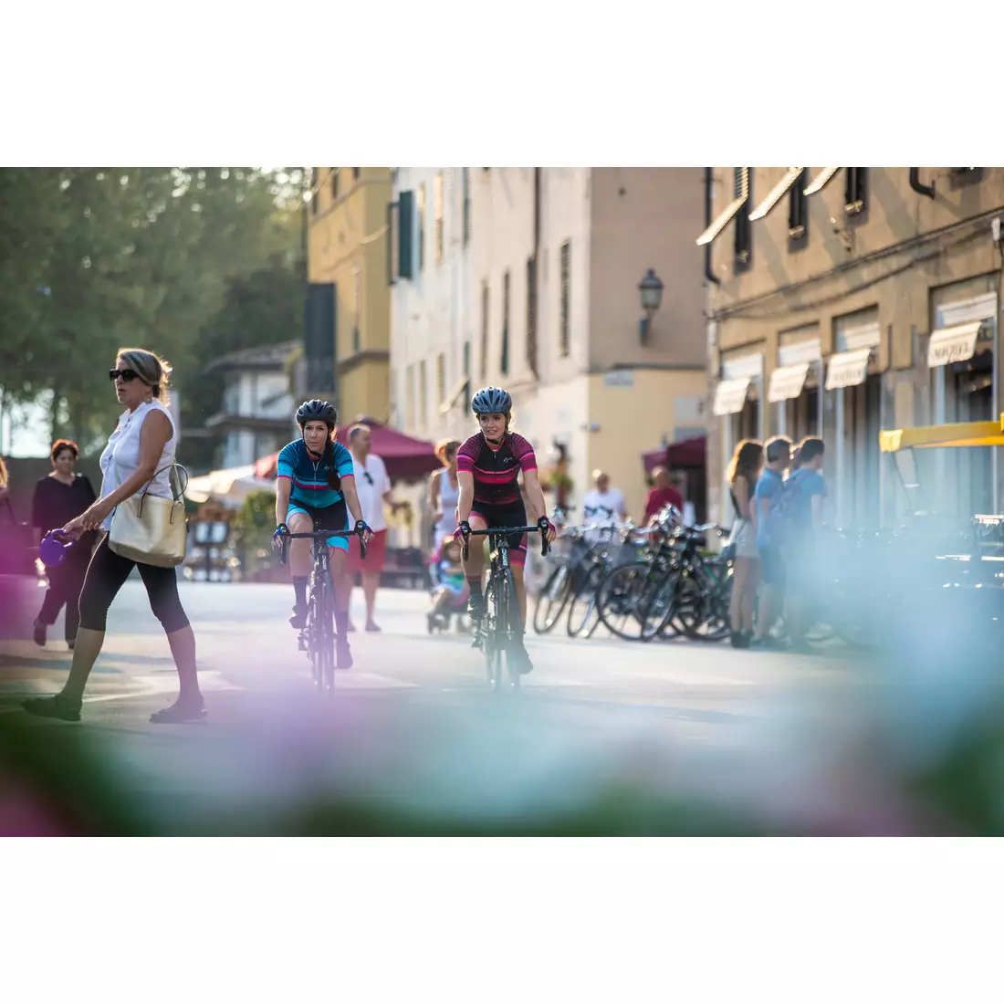 Rogelli Impress 010.160 női kerékpáros mez kék / rózsaszín