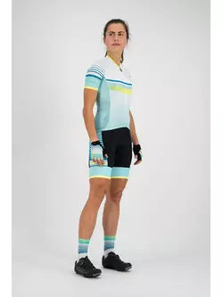 Rogelli Impress 010.163 női kerékpáros mez, türkiz / sárga