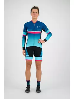 Rogelli Impress 010.190 Női kerékpáros mez kék / rózsaszín
