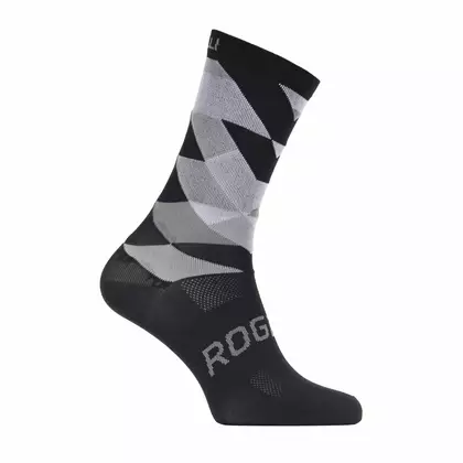 Rogelli SCALE RCS-14 kerékpáros zokni 007.151 Fehér-fekete