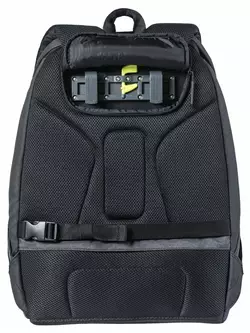 BASIL B-SAFE BACKPACK NORDLICHT 18L, Kerékpár hátizsák, horogra szerelhető Hook-On System, grafitfekete + Világítás BAS-17775