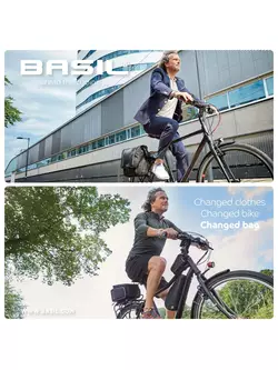 BASIL SPORT DESIGN FRAME BAG 1L, Vízálló kerékpárkeret táska fekete BAS-17748