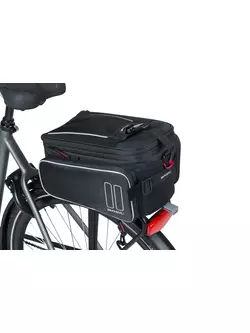 BASIL SPORT DESIGN TRUNKBAG 7-12L, Kerékpár táska a csomagtartóhoz, vízálló, fekete BAS-17746