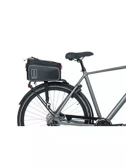 BASIL SPORT DESIGN TRUNKBAG 7-12L, Kerékpár táska a csomagtartóhoz, vízálló, fekete BAS-17746