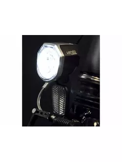 Első kerékpár lámp SPANNINGA KENDO+ XDO 30 lux/120 lumen dinamó + kábel alatt 55cm SNG-H057038