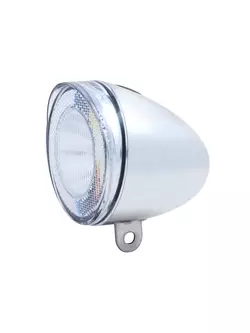 Első kerékpár lámp SPANNINGA SWINGO XB 10 lux/50 lumen+ akkumulátorok chrom (NEW) SNG-H070017