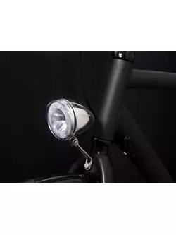 Első kerékpár lámp SPANNINGA SWINGO XB 10 lux/50 lumen+ akkumulátorok chrom (NEW) SNG-H070017