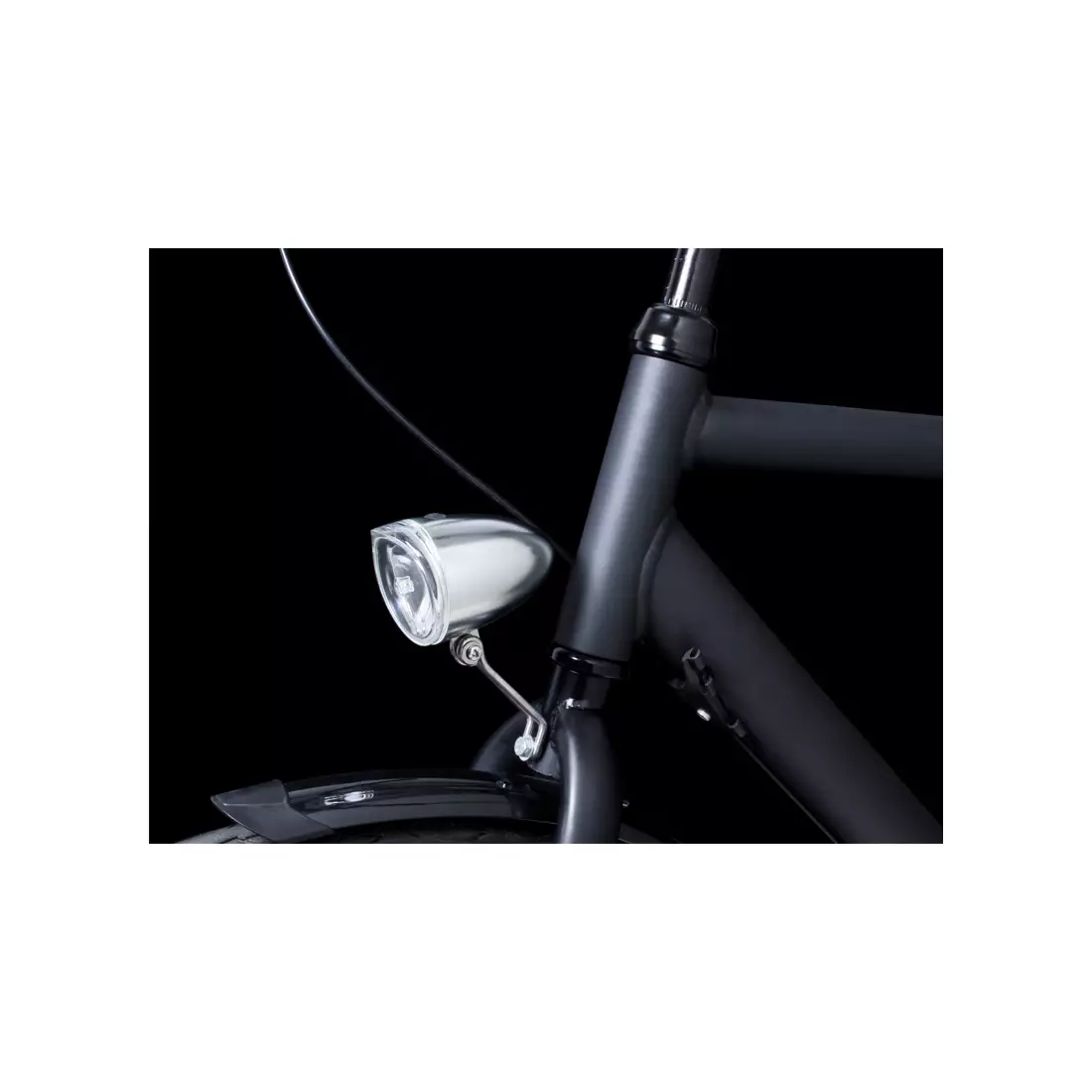 Első kerékpár lámp SPANNINGA TRENDO XB 10 lux/50 lumen + akkumulátor chrom (NEW) SNG-H044322