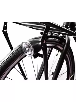 Első kerékpár lámp SPANNINGA TRENDO XDO 10 lux/50 lumen dinamó alatt fekete SNG-H044330