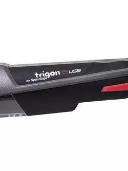 Első kerékpár lámp SPANNINGA TRIGON 15 lux/80 lumen USB fekete SNG-999154
