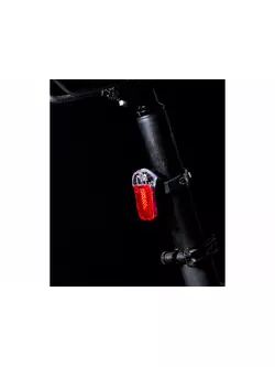 Hátsó kerékpár lámpa SPANNINGA PYRO FLASH XB 20 lumen + elemek SNG-999144