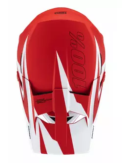 100% kerékpáros sisak full face aircraft composite piros STO-80004-366-09