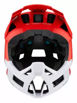 100% trajecta teljes arcú kerékpáros sisak piros STO-80020-003-10