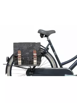 BASIL dupla hátsó kerékpártáska boheme double bag 35L charcoal BAS-18013