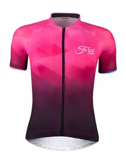FORCE GEM női kerékpáros mez, rózsaszín