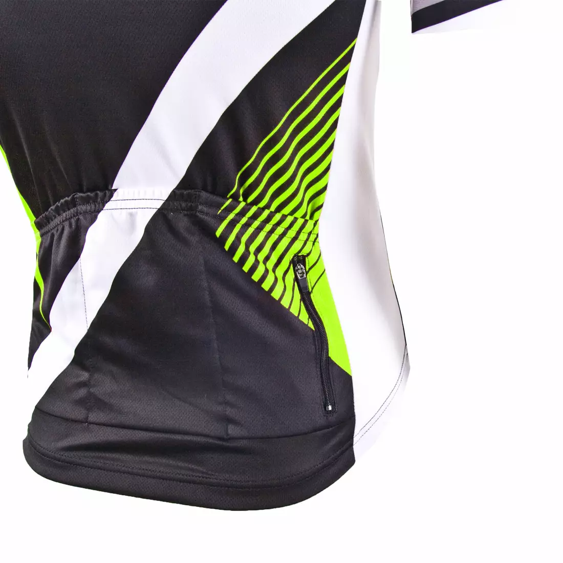 KAYMAQ M27 SPEEDpánsky cyklistický dres, krátky rukáv, čierno-fluórová zelená