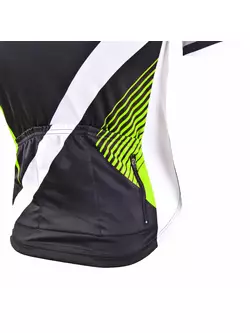 KAYMAQ M27 SPEEDpánsky cyklistický dres, krátky rukáv, čierno-fluórová zelená