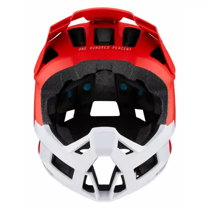 100% kask rowerowy full face trajecta czerwony STO-80020-003-10