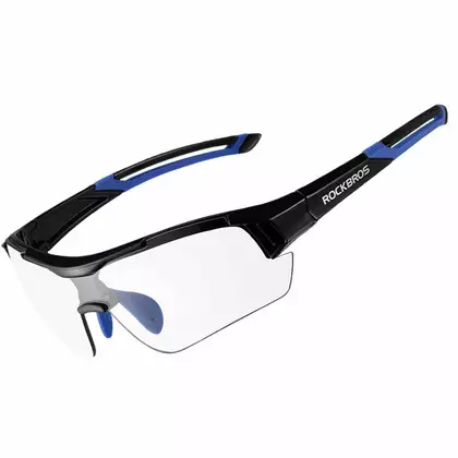 Rockbros 10111 fotokróm kerékpár / sport szemüveg, fekete és kék