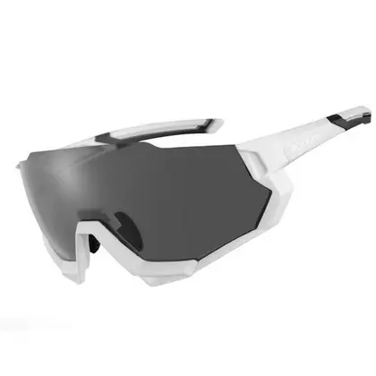 Rockbros 10132 Kerékpáros / sport szemüveg, polarizált 5 cserélhető lencse, fehér
