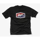 100% férfi rövid ujjú póló official black STO-32017-001-10
