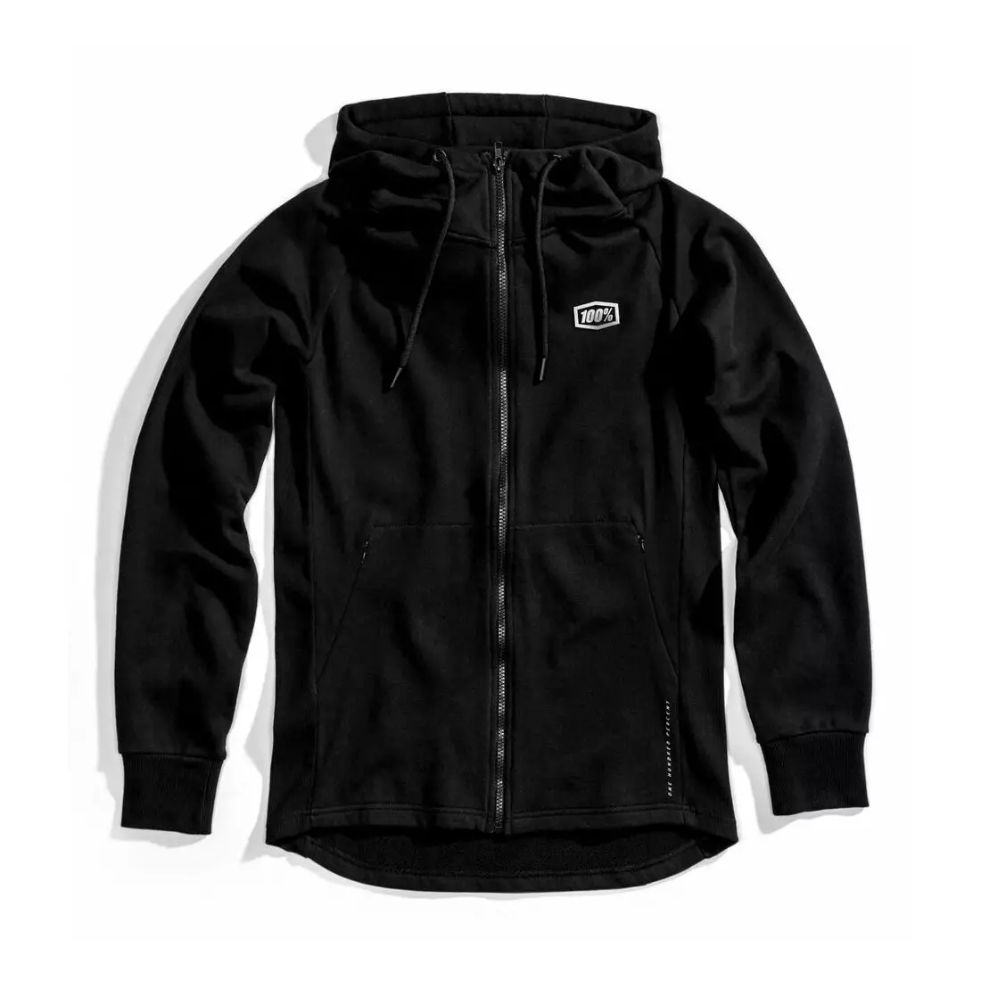 100% férfi sport pulóver stratosphere hooded zip tech fleece black STO-37003-001-10